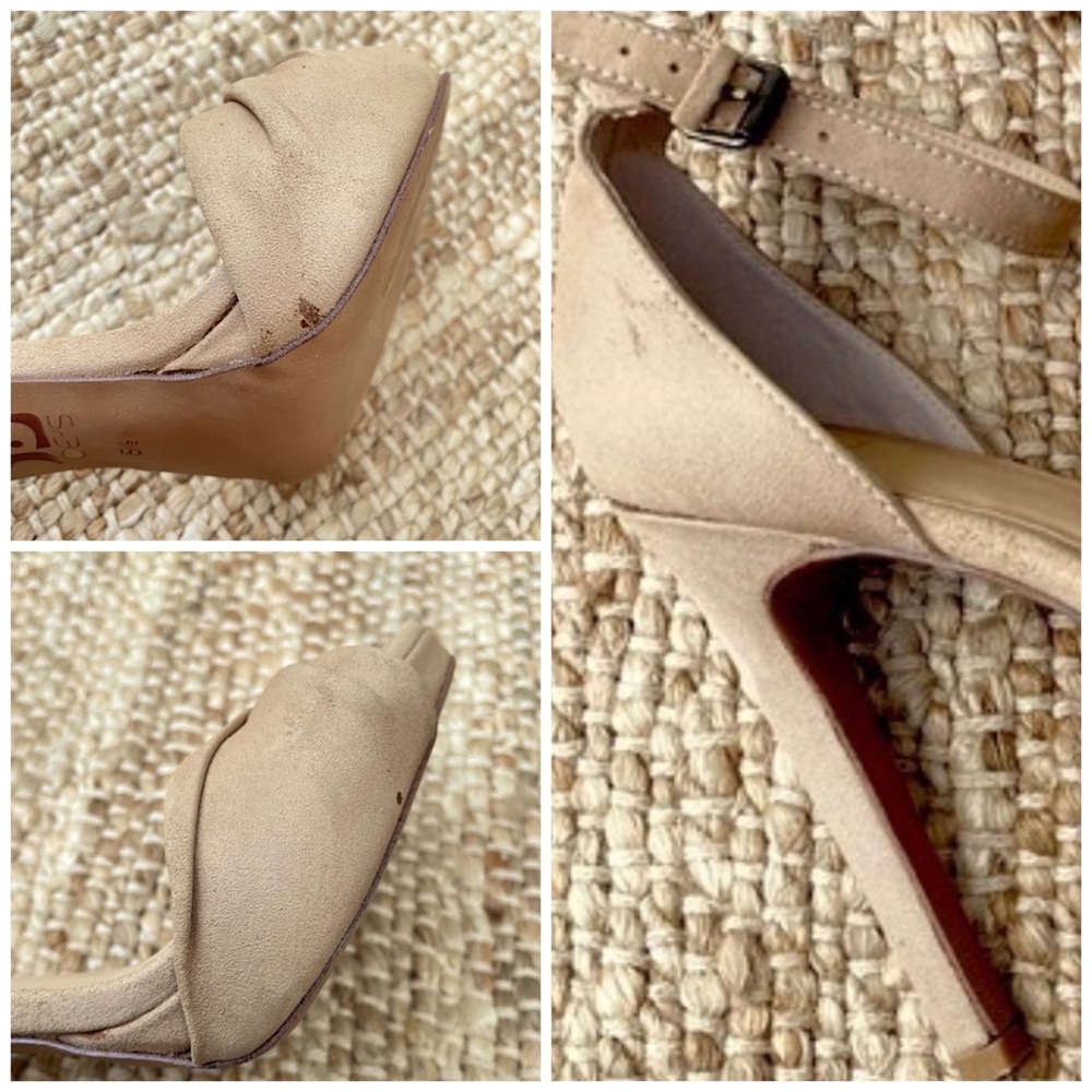 JOE’S JEANS Vaughn Latte Suede Leather Heels - Picture 4 of 12